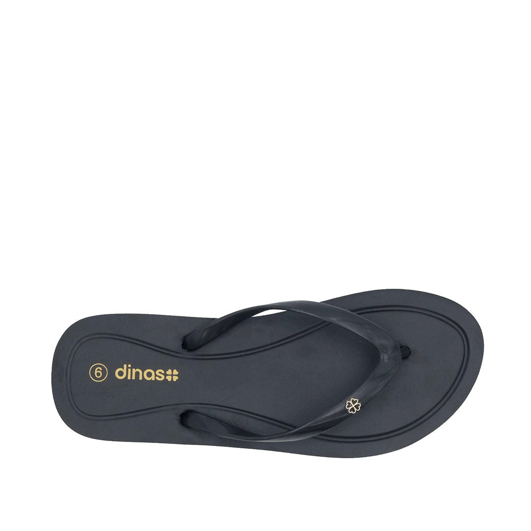 Sandalias Flats Marina para mujer color negro