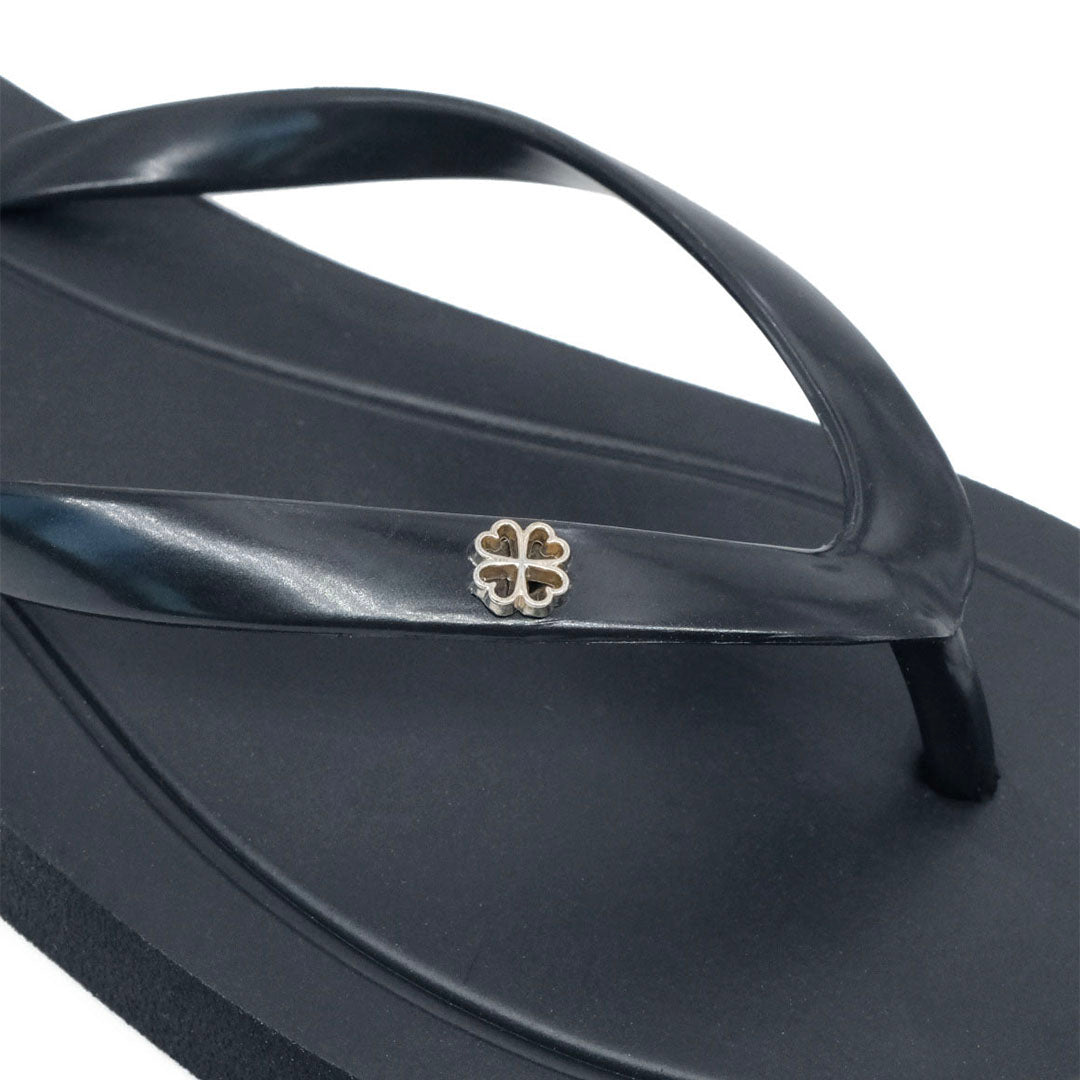 Sandalias Flats Marina para mujer color negro
