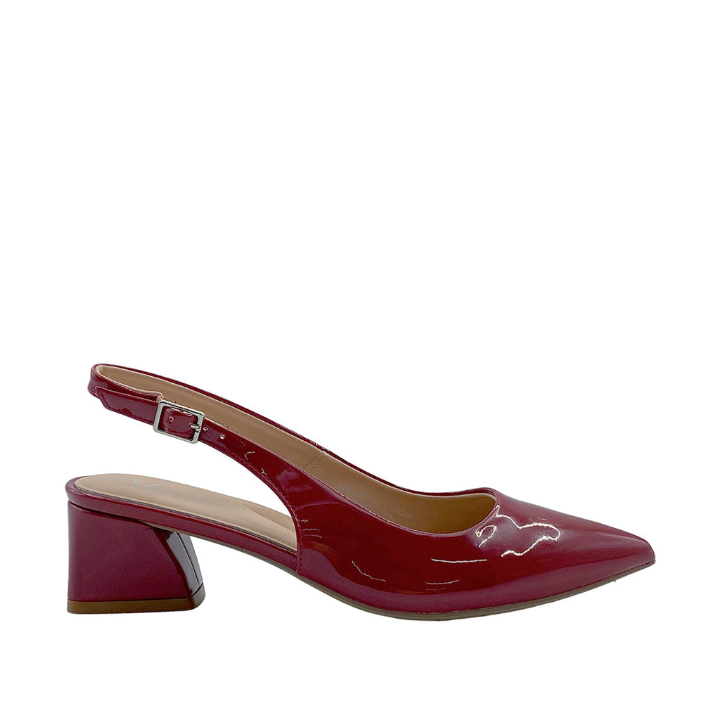 Tacones slingback Erin para mujer color burgundy