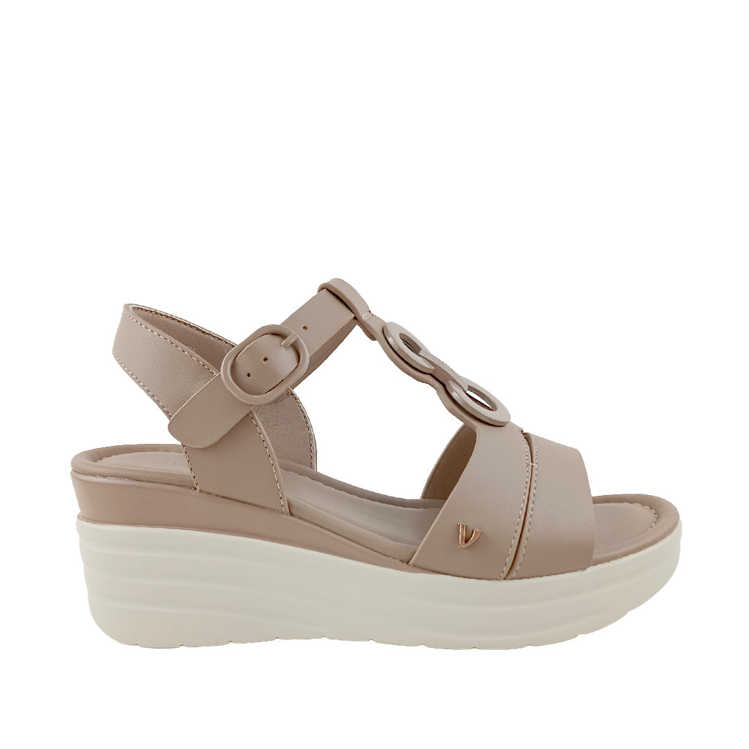Sandalias de plataforma Jacky para mujer color taupe