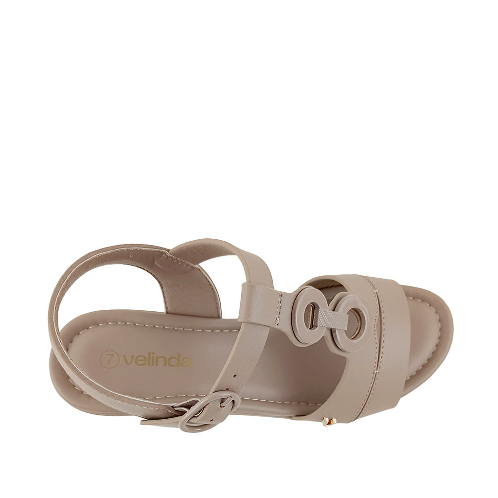 Sandalias de plataforma Jacky para mujer color taupe