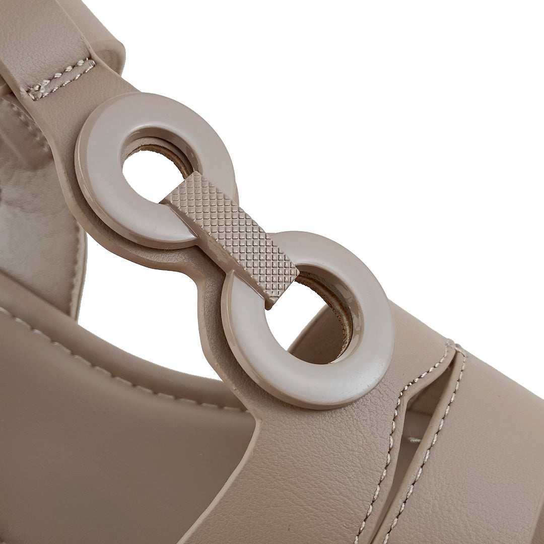 Sandalias de plataforma Jacky para mujer color taupe