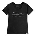 Camiseta Scripvneck para mujer color negro