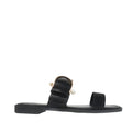 Sandalias flats Maya para mujer color negro