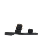 Sandalias flats Maya para mujer color negro