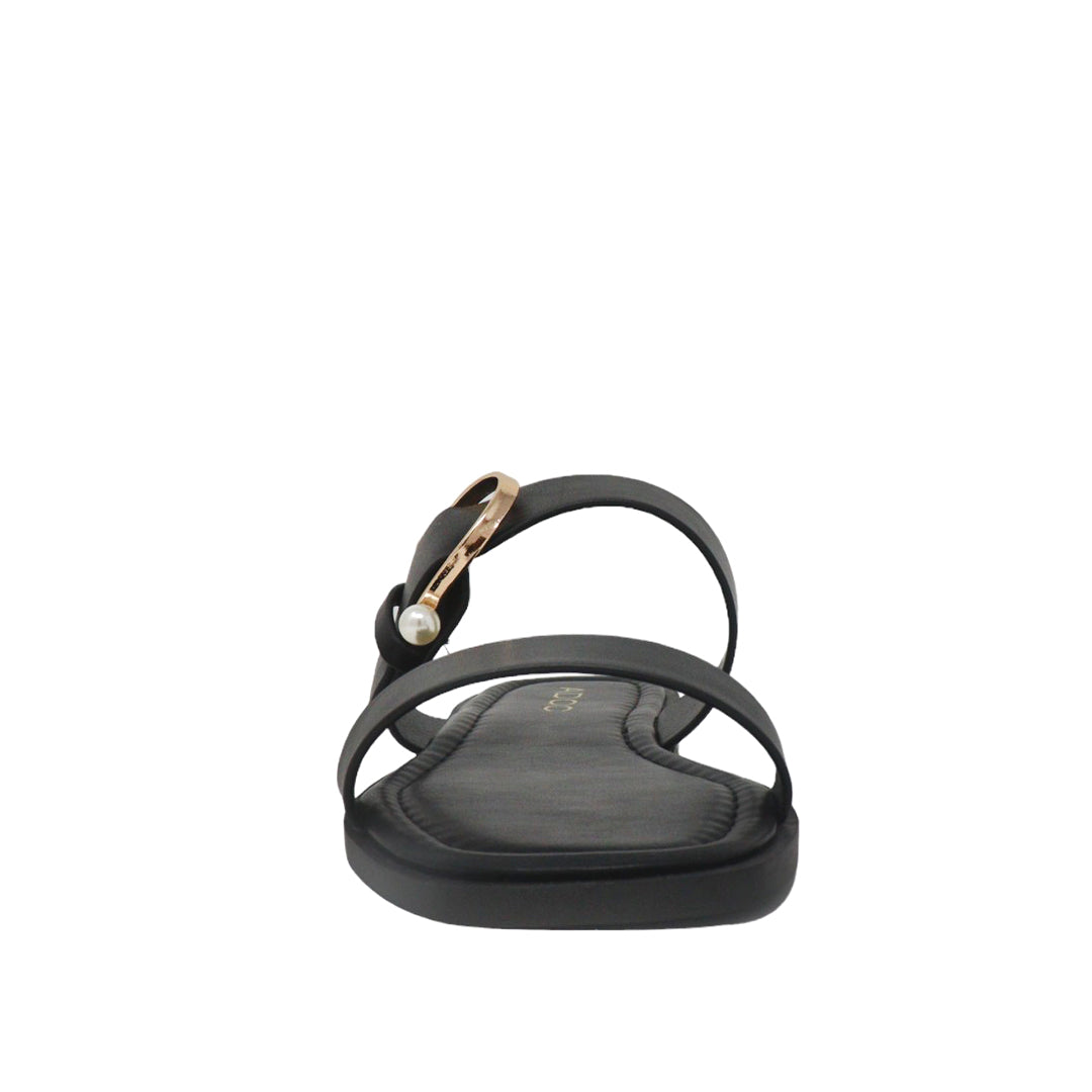 Sandalias flats Maya para mujer color negro