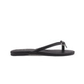 Sandalias Flat Karen Bow negro para Mujer