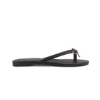 Sandalias Flat Karen Bow negro para Mujer
